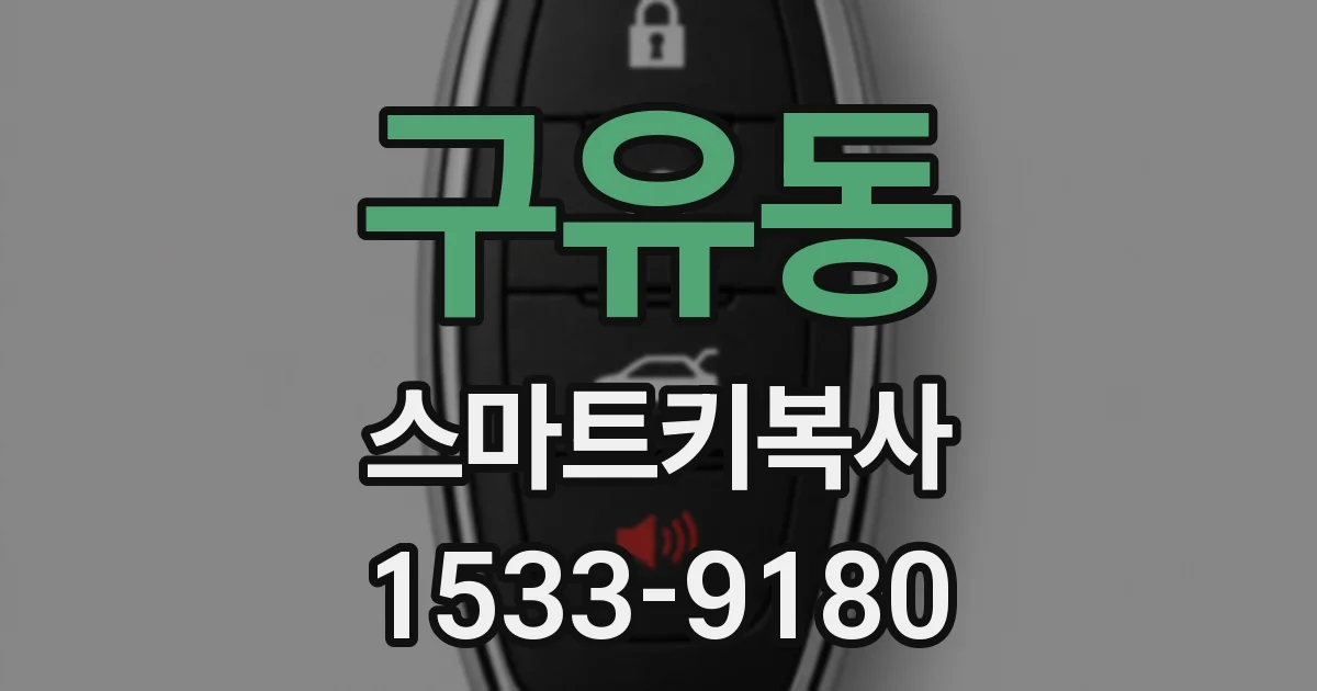 구유동 스마트키복사