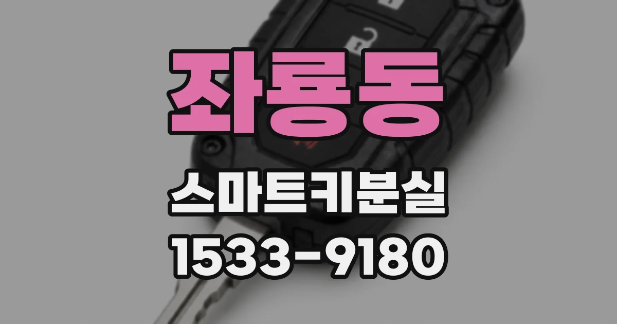 좌룡동 스마트키분실