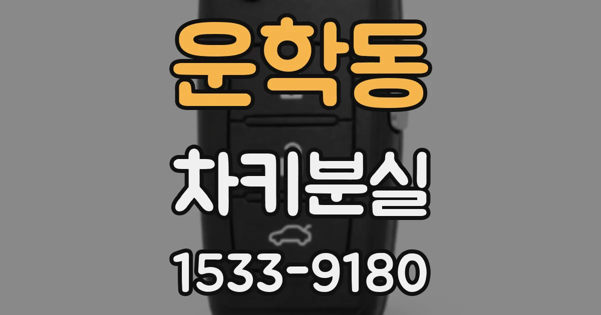 운학동 차키분실