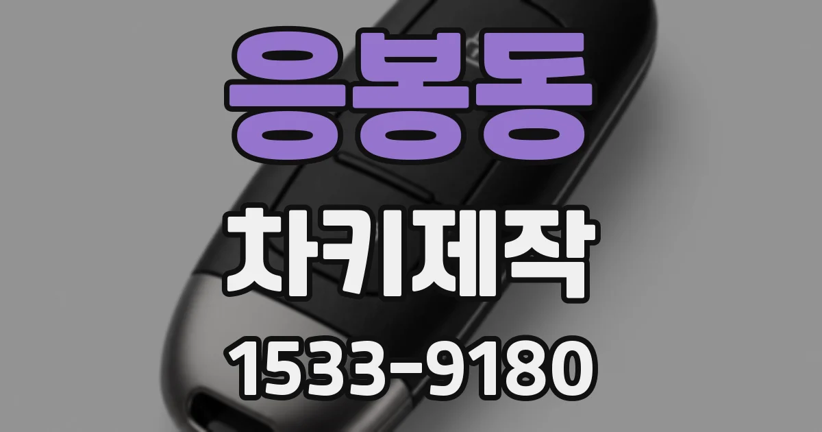 응봉동 차키제작