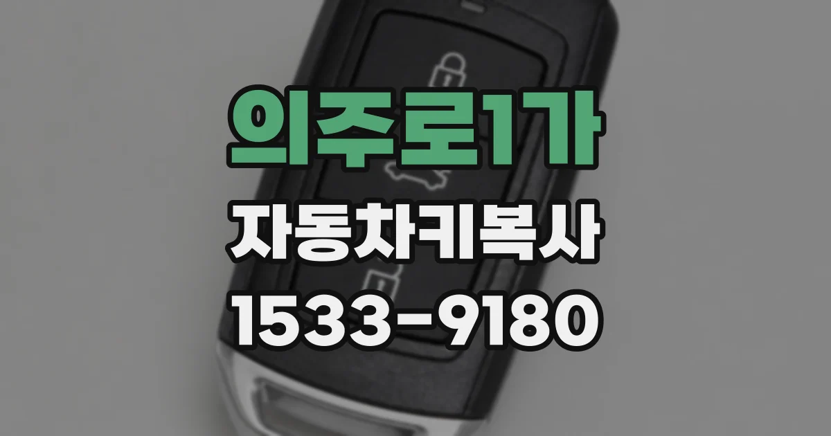 의주로1가 자동차키복사