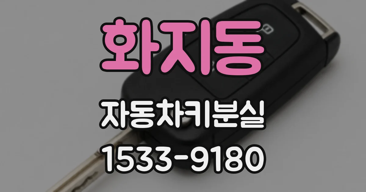 화지동 자동차키분실
