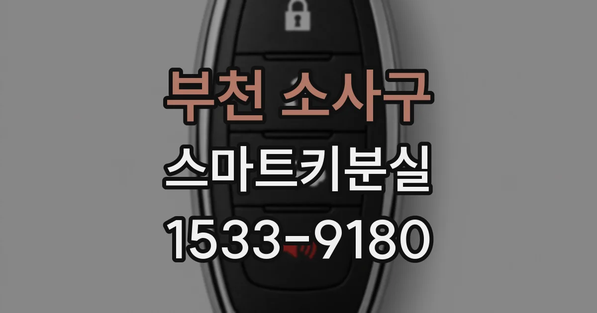 부천 소사구 스마트키분실