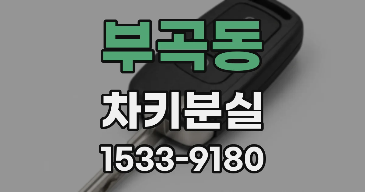 부곡동 차키분실