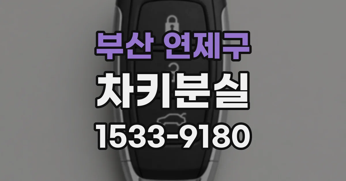 부산 연제구 차키분실
