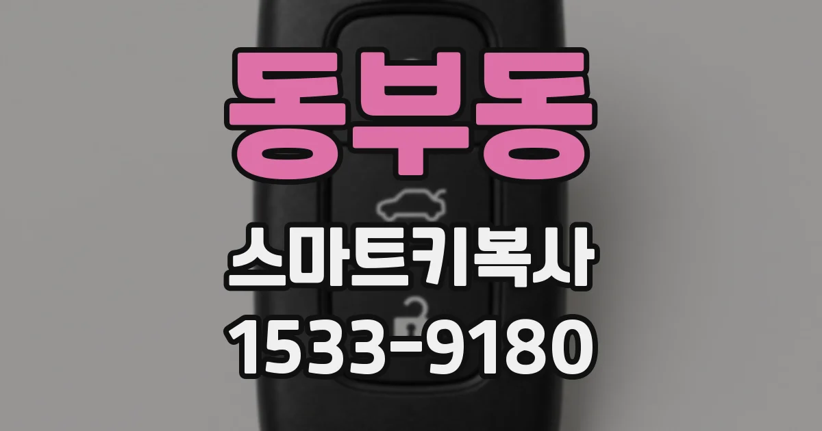 동부동 스마트키복사