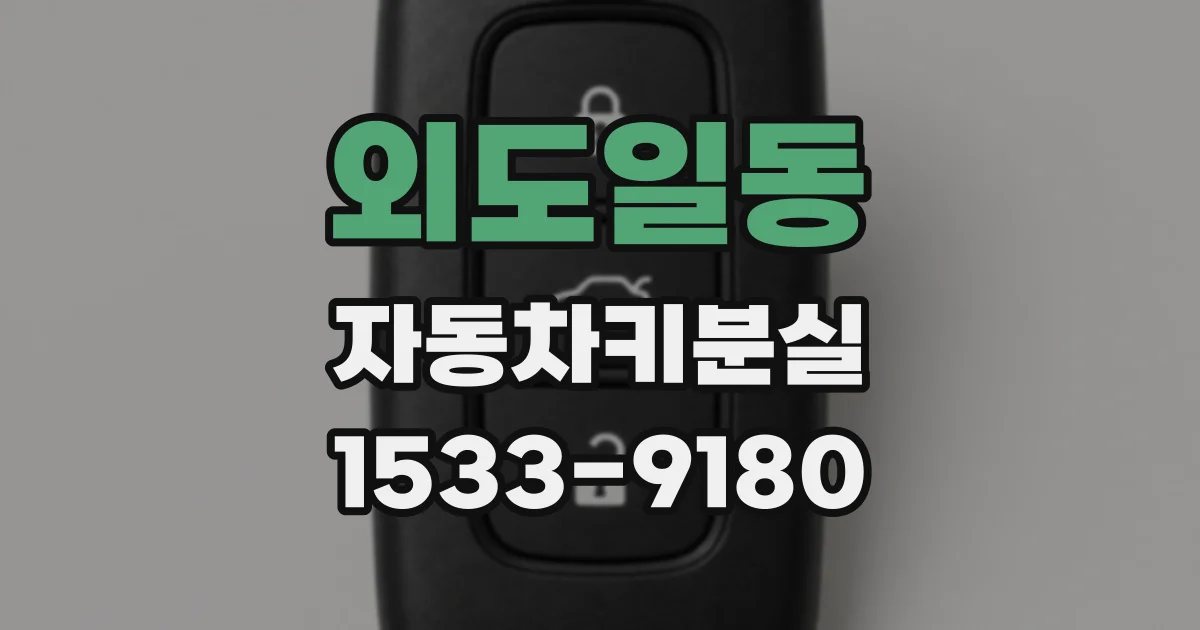 외도일동 자동차키분실