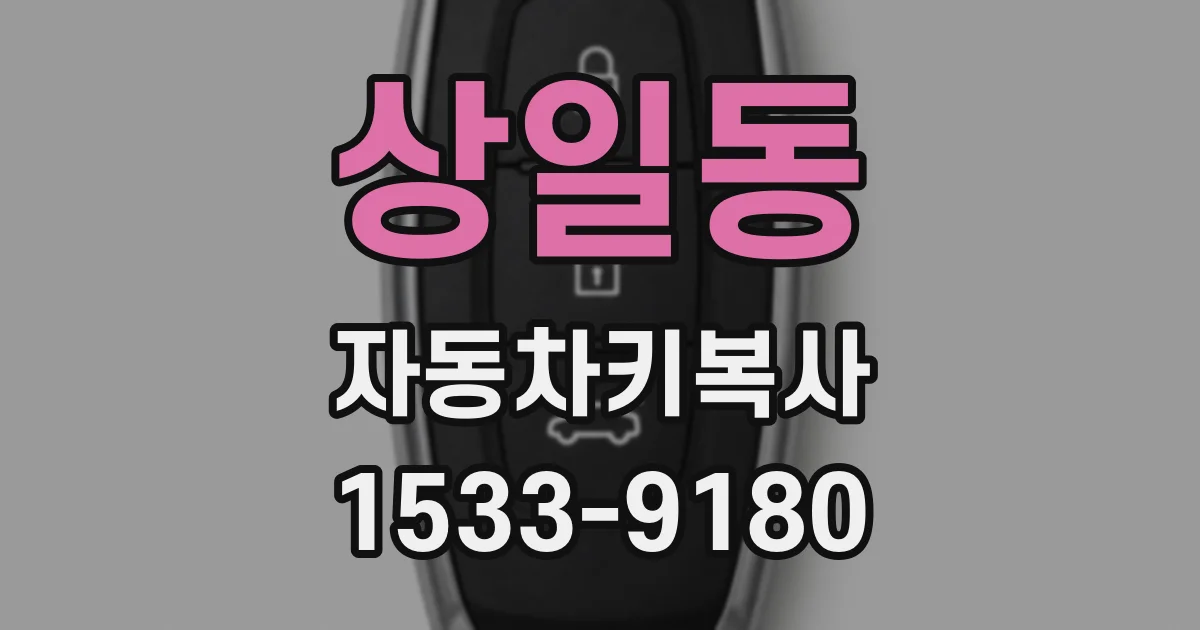 상일동 자동차키복사