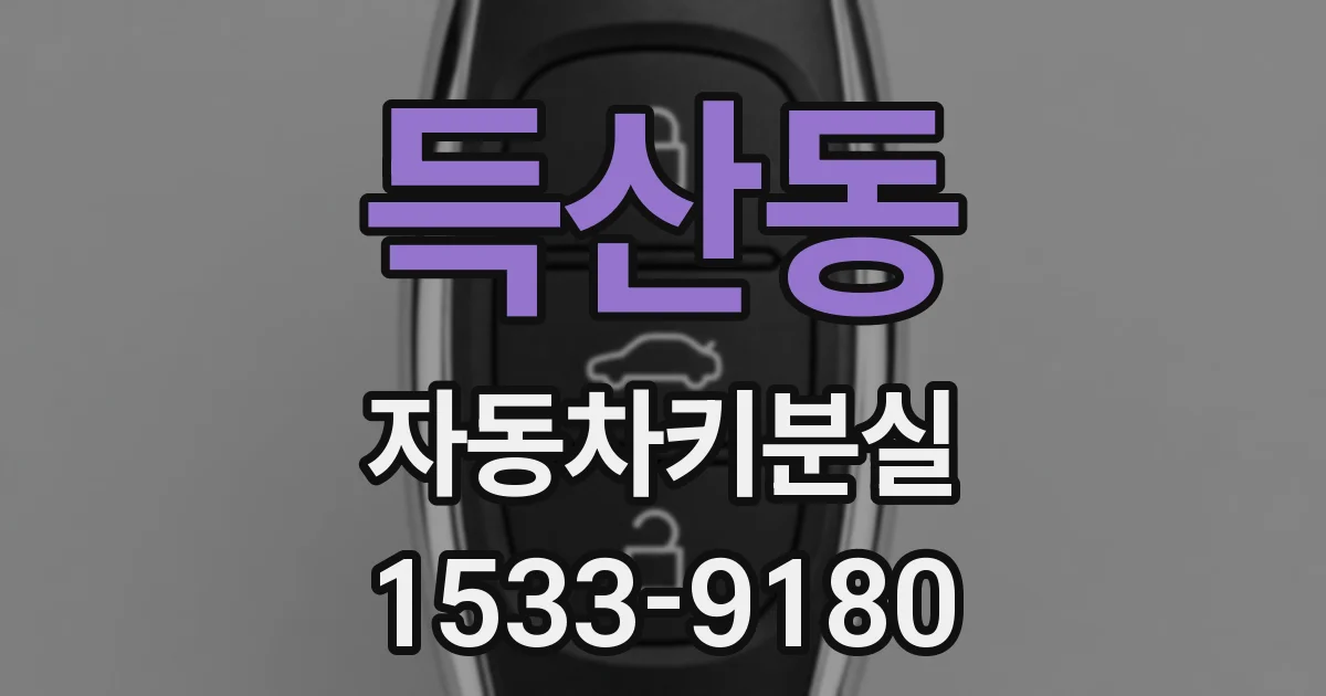 득산동 자동차키분실
