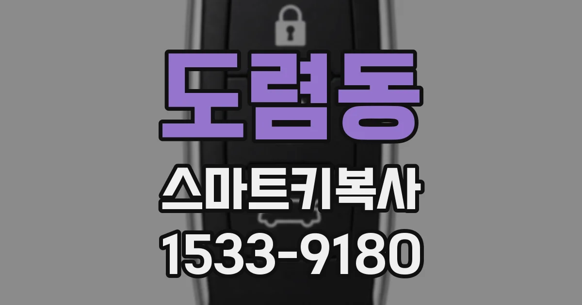 도렴동 스마트키복사