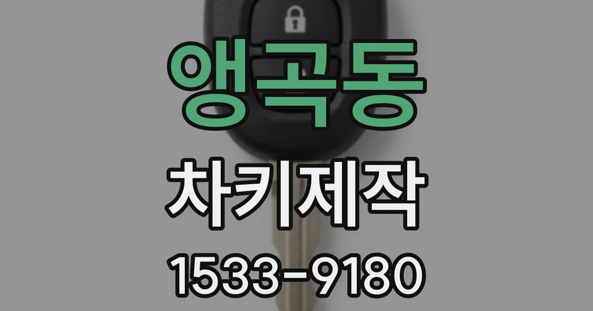 앵곡동 차키제작