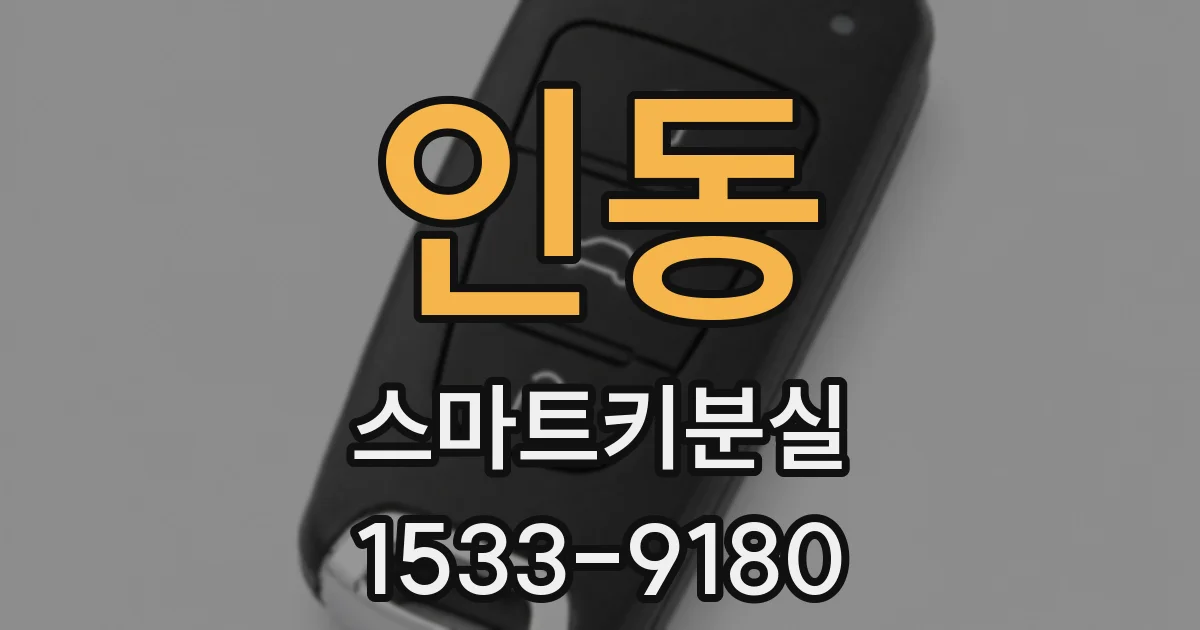 인동 스마트키분실