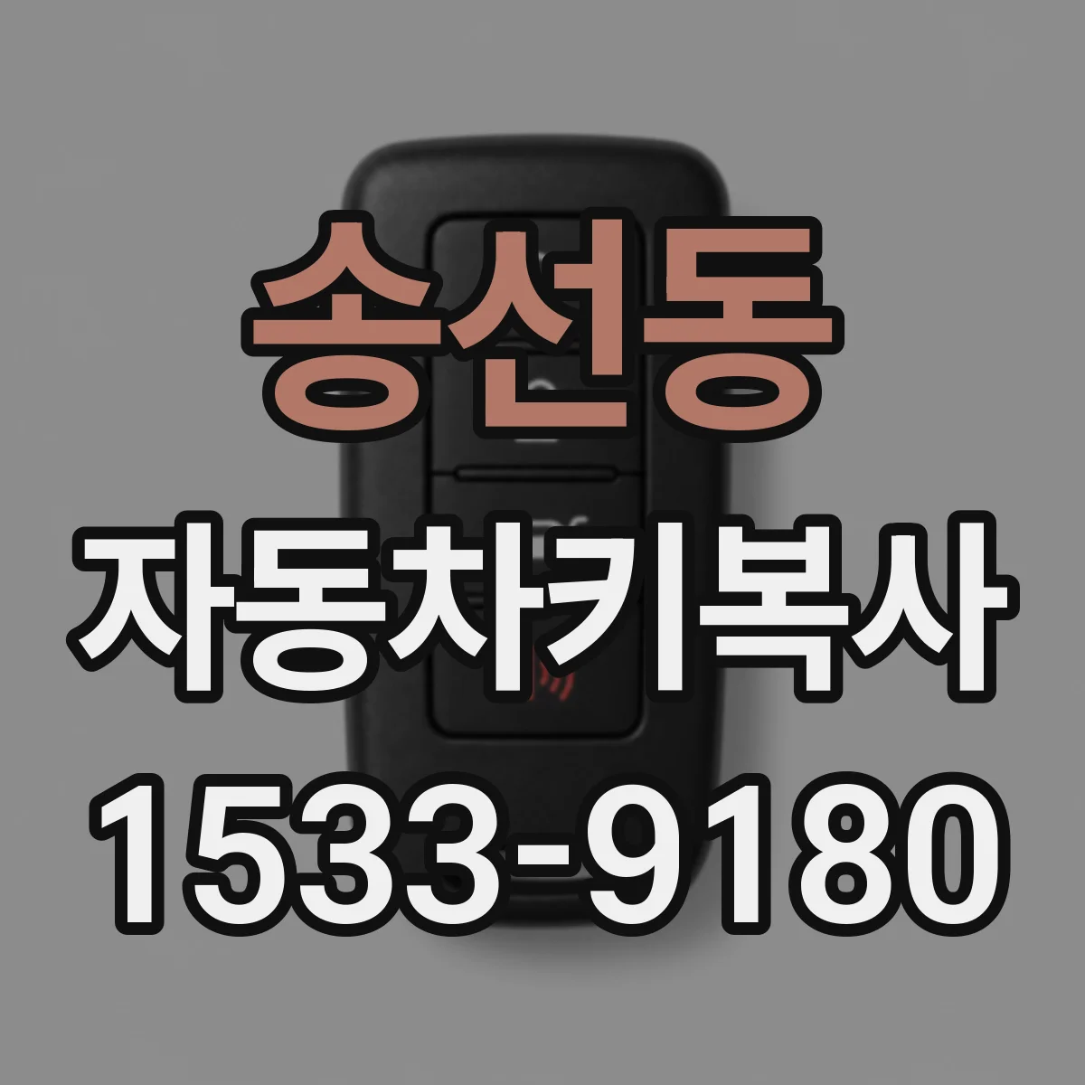 송선동 자동차키복사