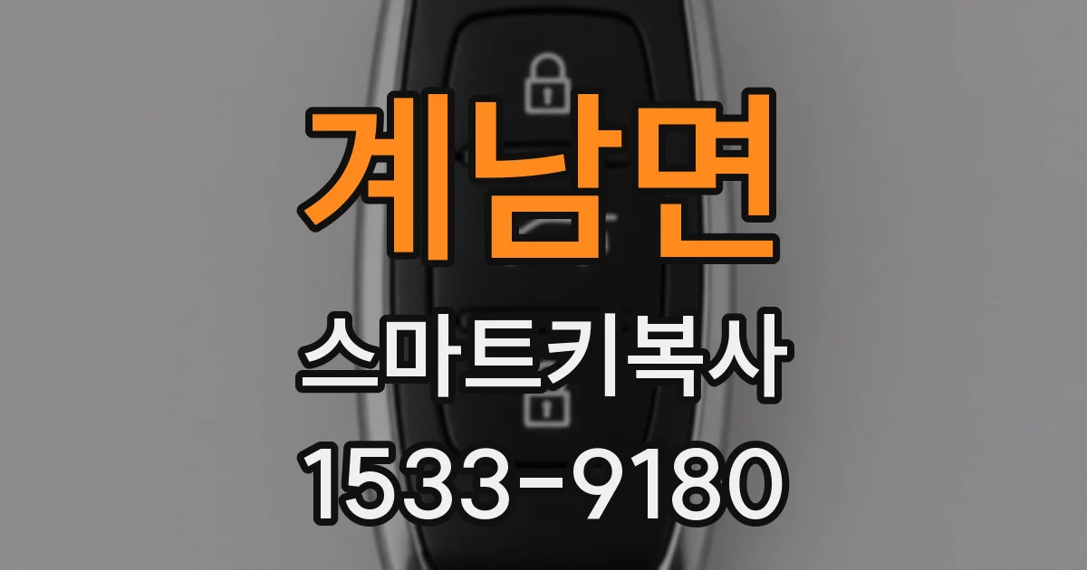 계남면 스마트키복사