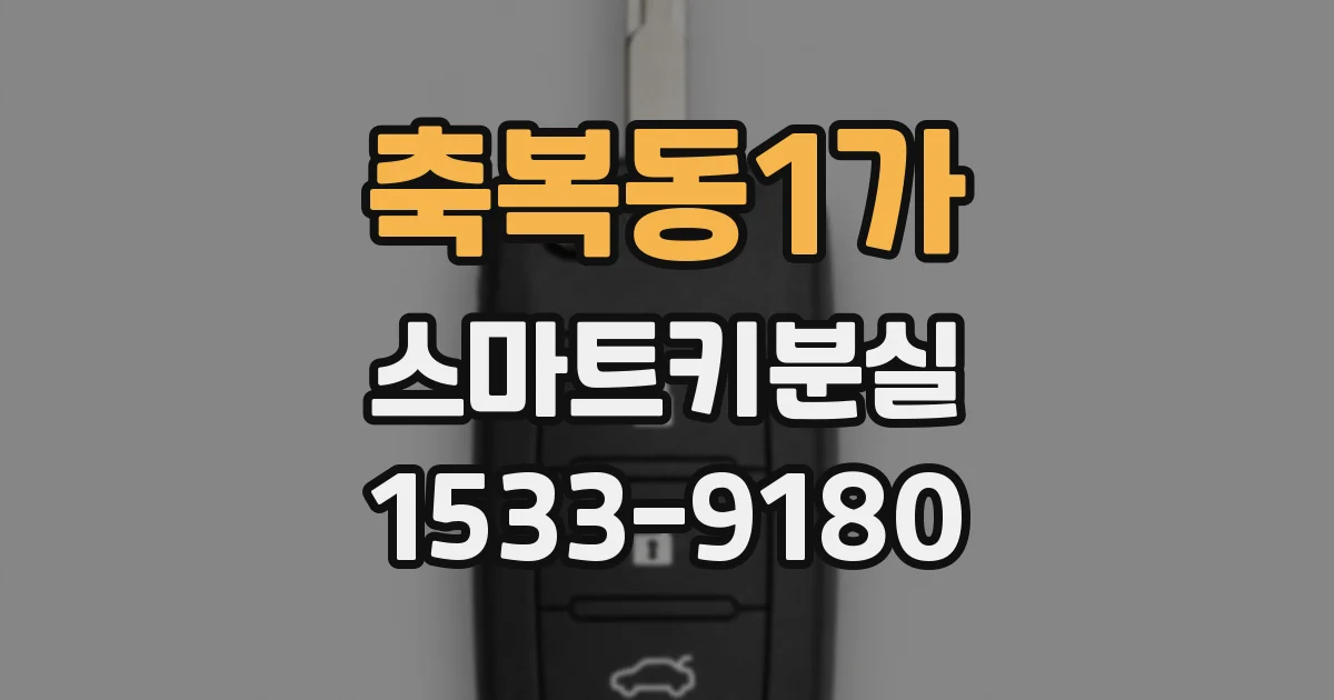축복동1가 스마트키분실