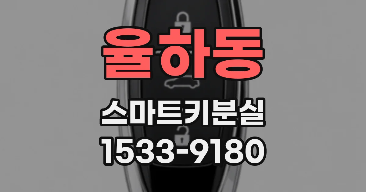 율하동 스마트키분실