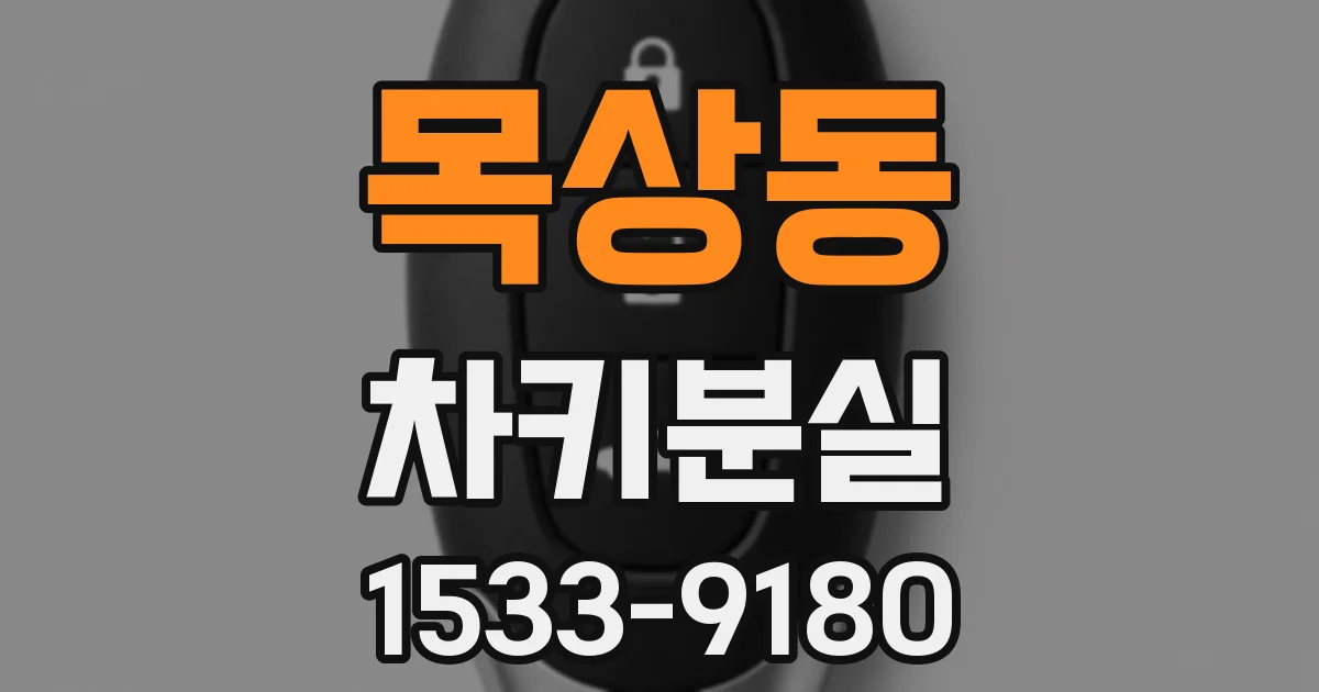 목상동 차키분실