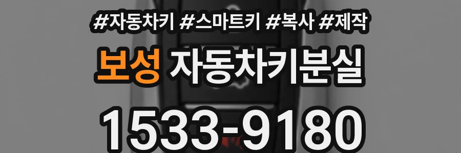 보성 자동차키분실