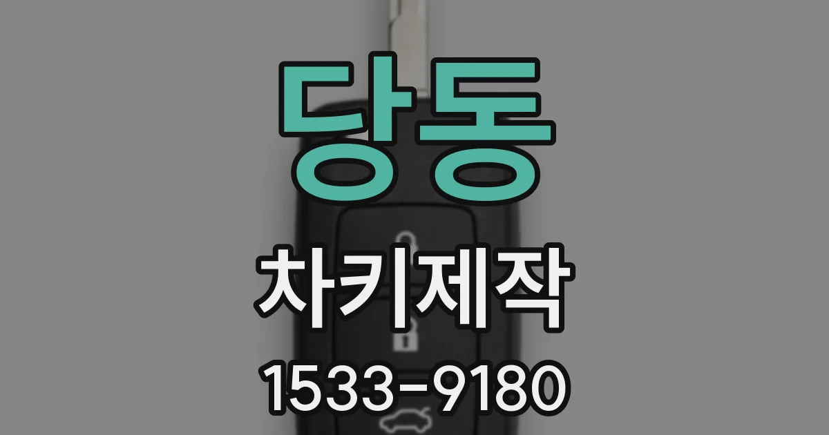 당동 차키제작