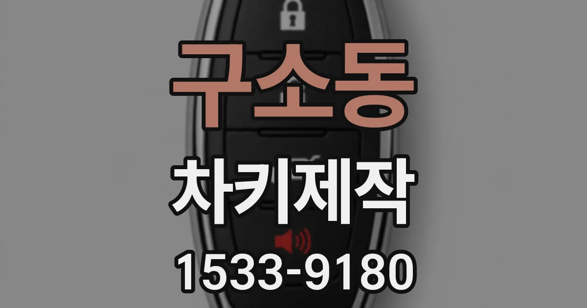 구소동 차키제작