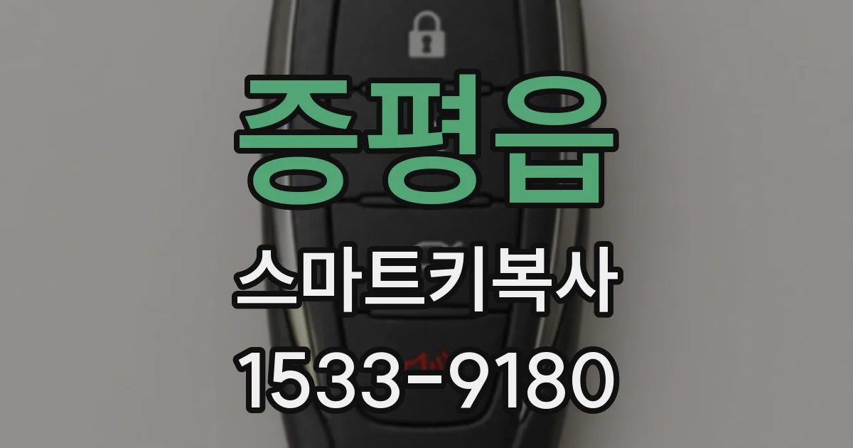 증평읍 스마트키복사