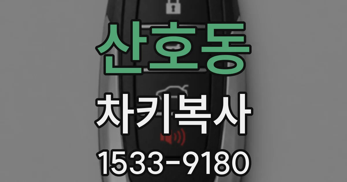 산호동 차키복사