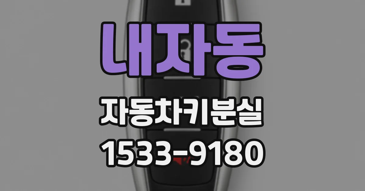내자동 자동차키분실
