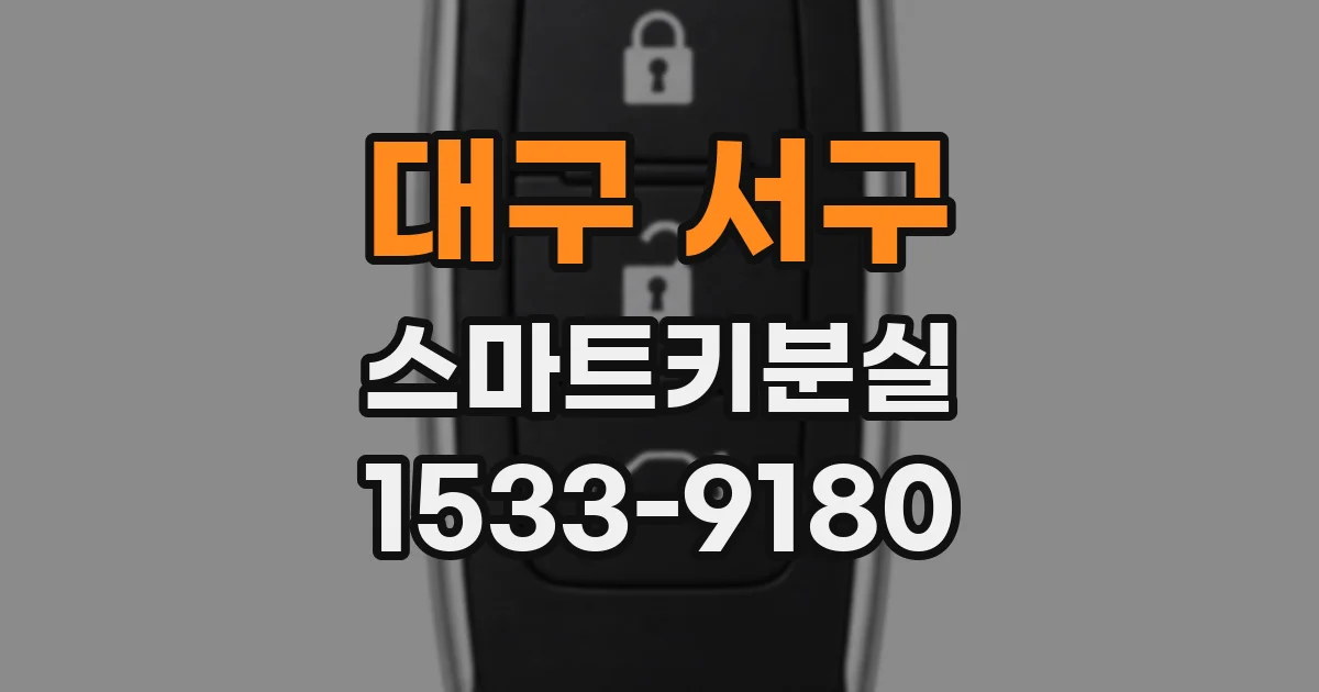 대구 서구 스마트키분실