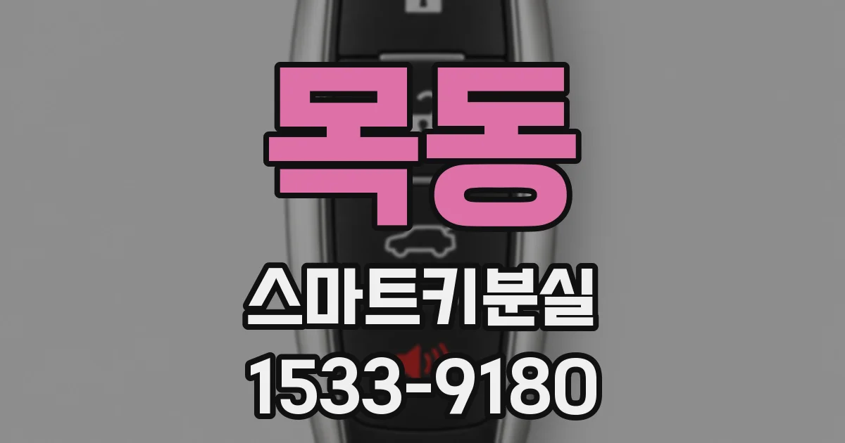 목동 스마트키분실