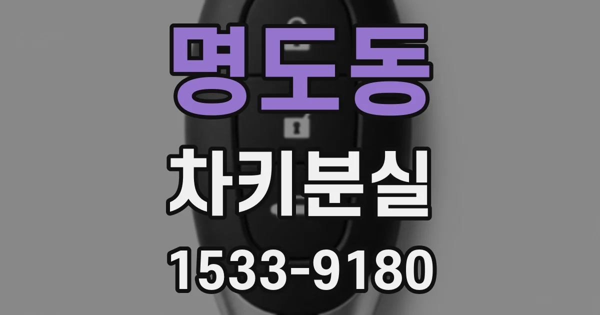 명도동 차키분실