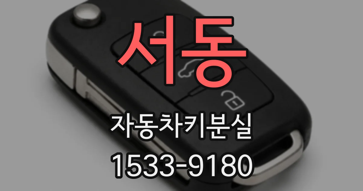 서동 자동차키분실