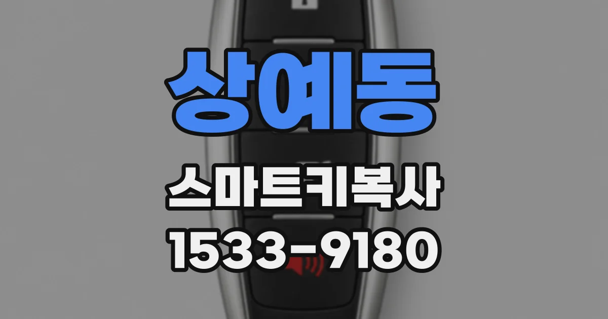 상예동 스마트키복사