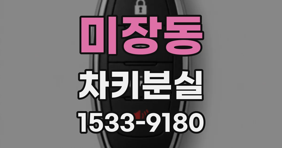 미장동 차키분실