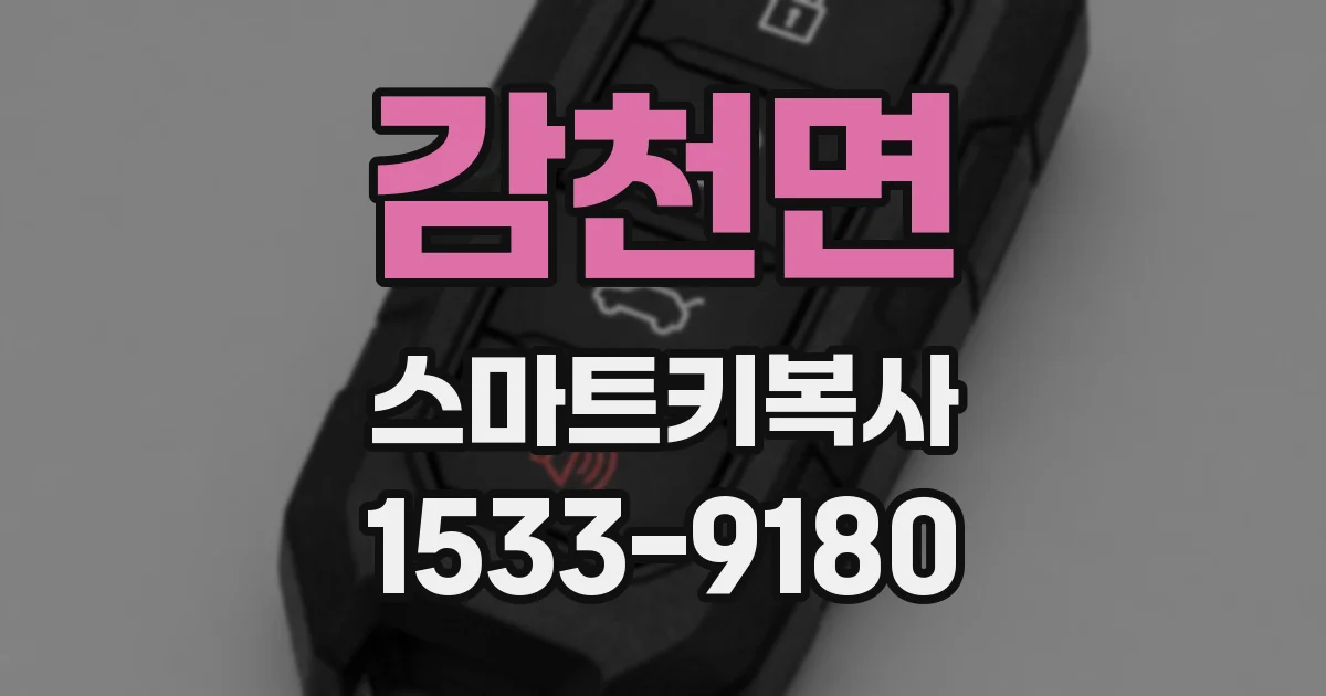 감천면 스마트키복사