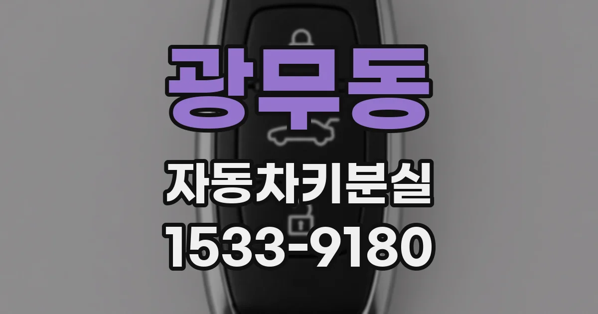 광무동 자동차키분실