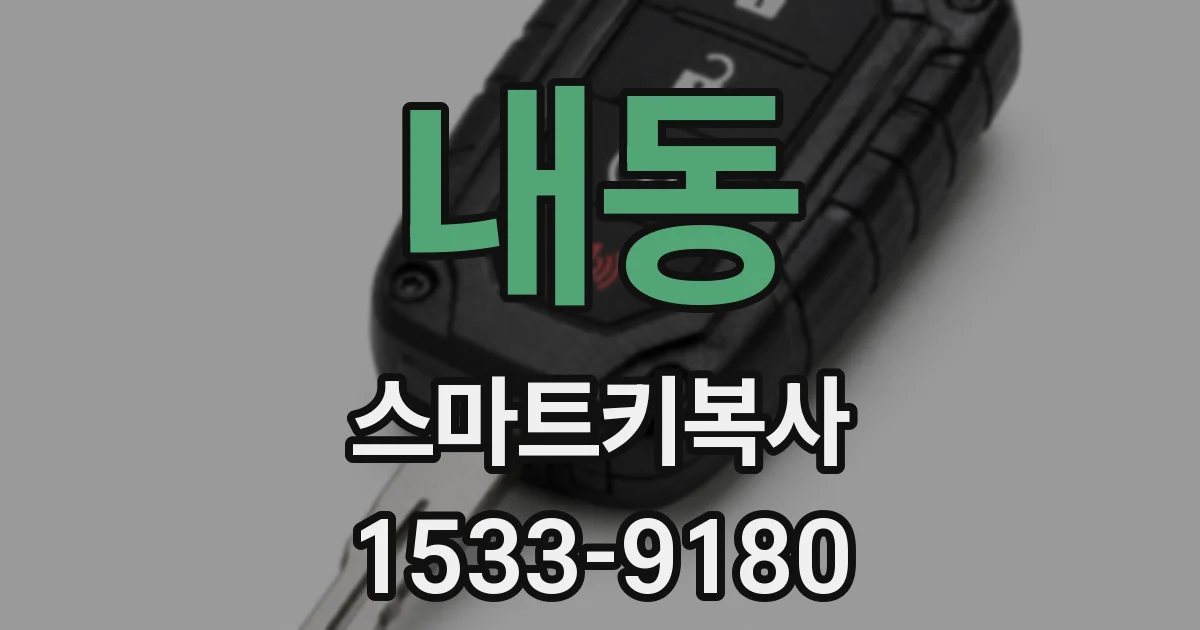 내동 스마트키복사
