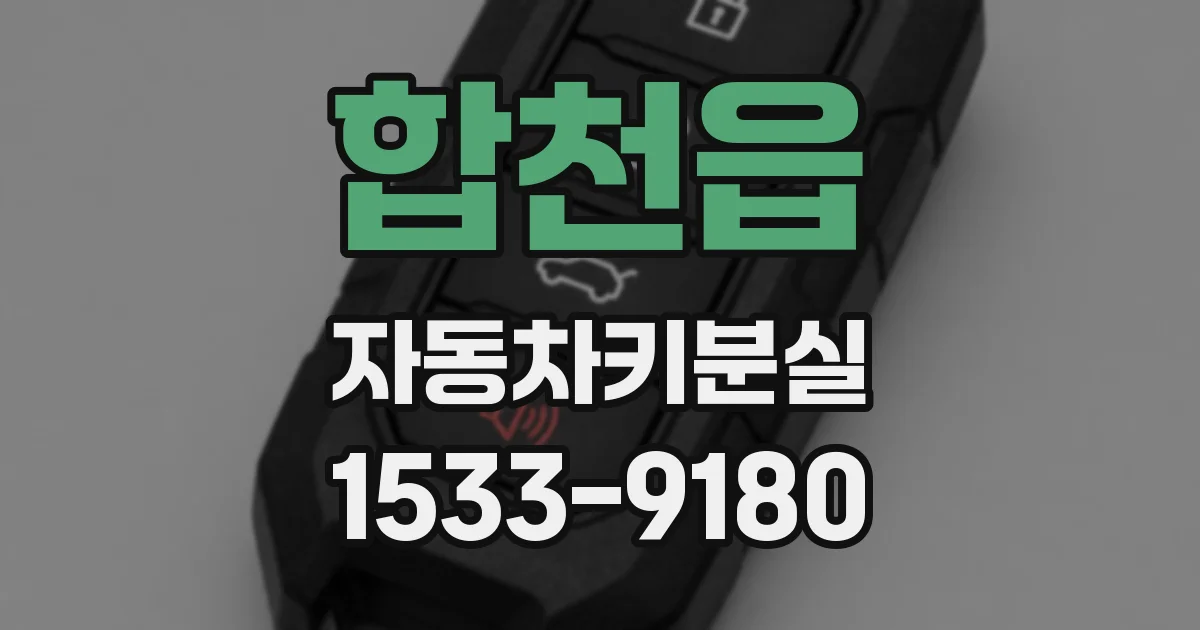 합천읍 자동차키분실