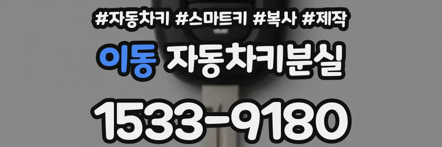 이동 자동차키분실