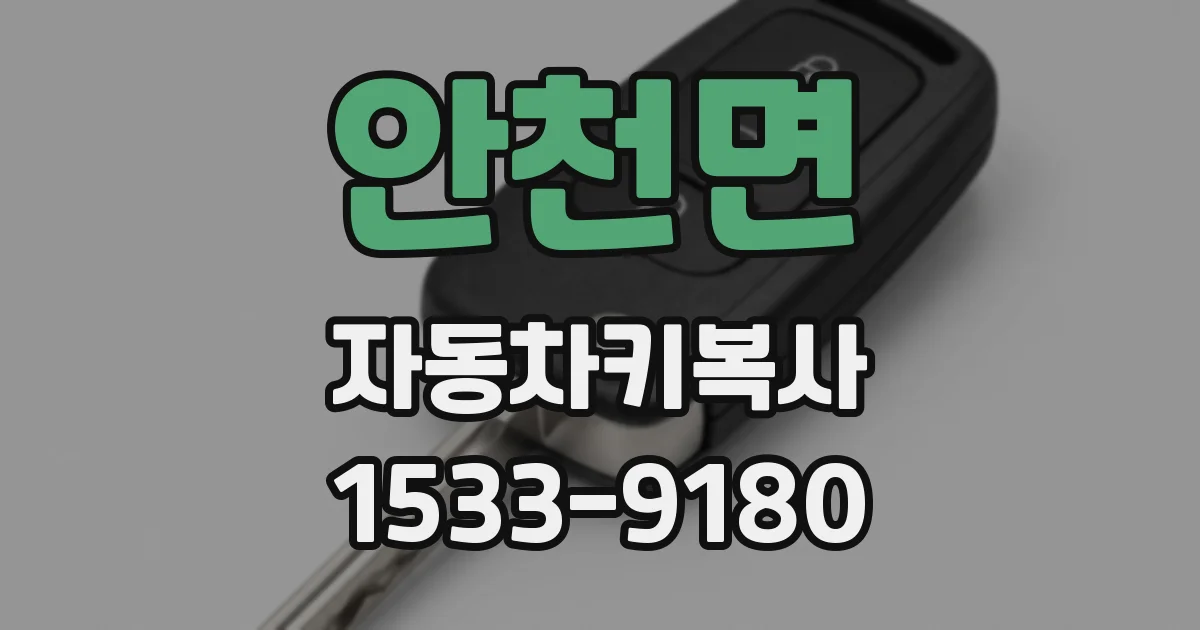 안천면 자동차키복사