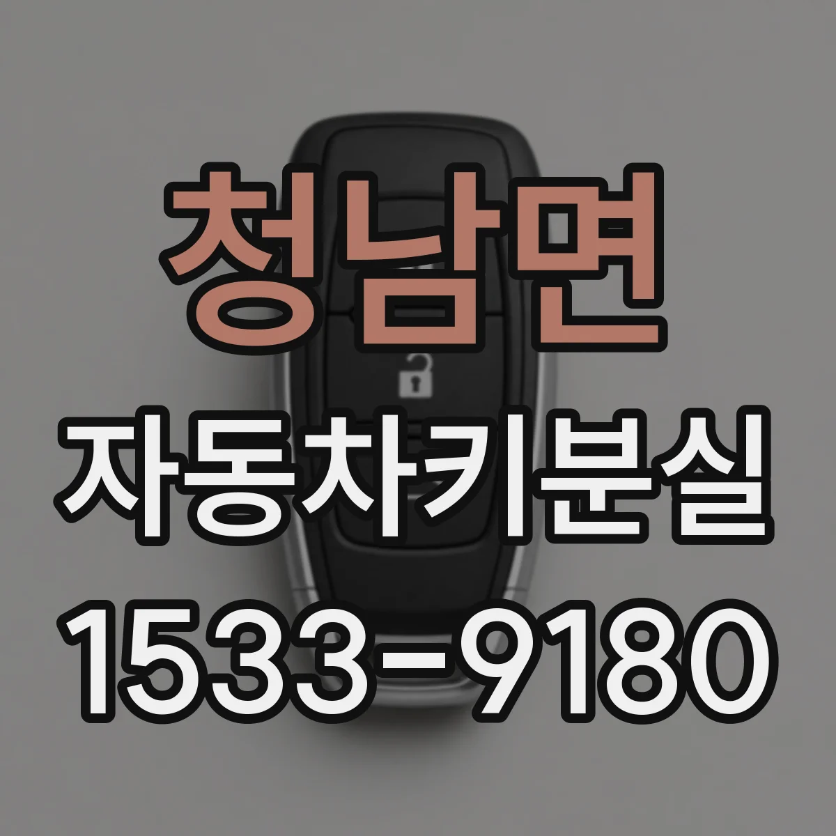 청남면 자동차키분실