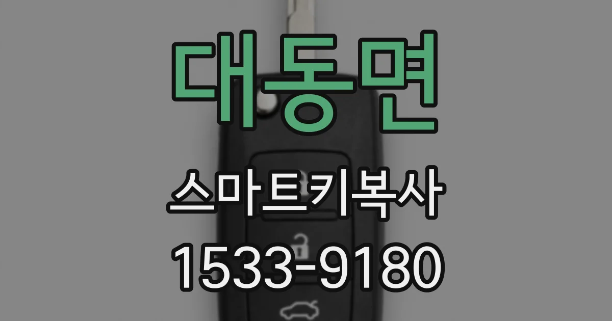 대동면 스마트키복사