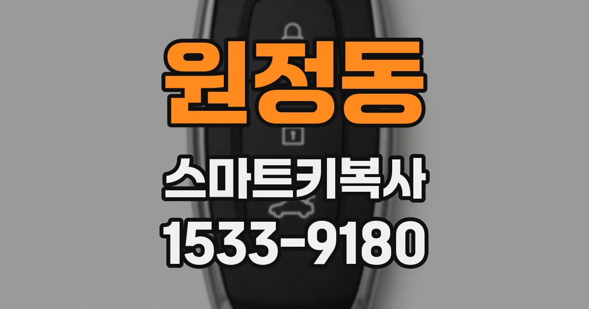 원정동 스마트키복사