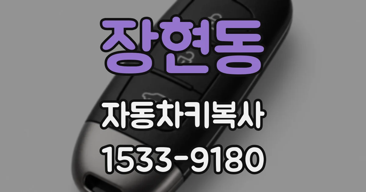 장현동 자동차키복사