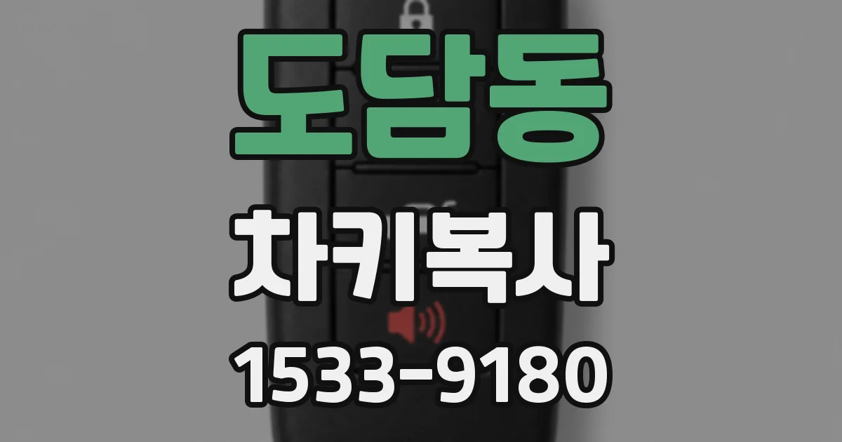 도담동 차키복사