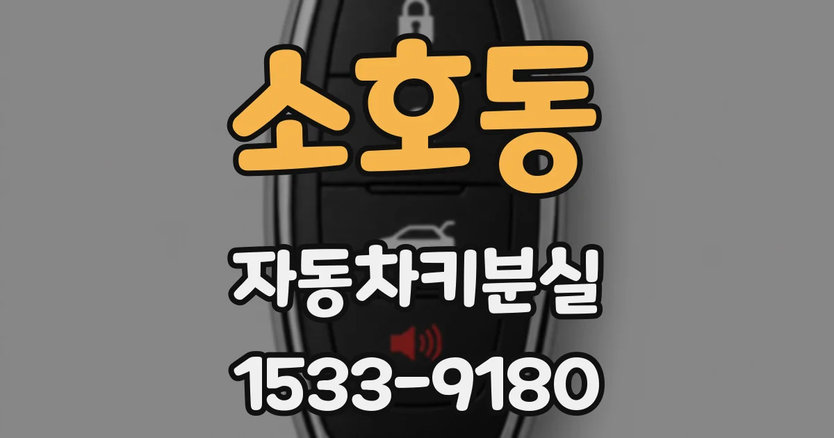 소호동 자동차키분실