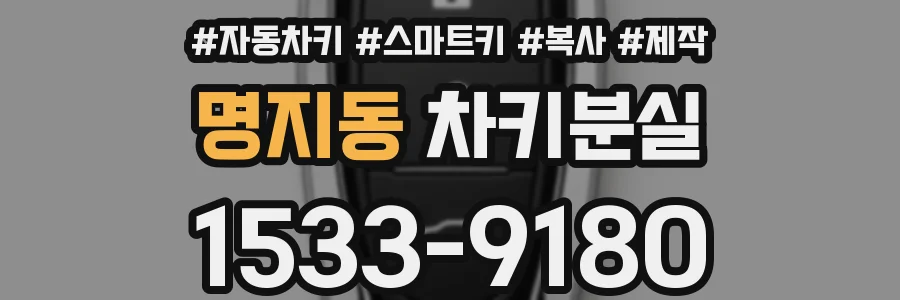 명지동 차키분실