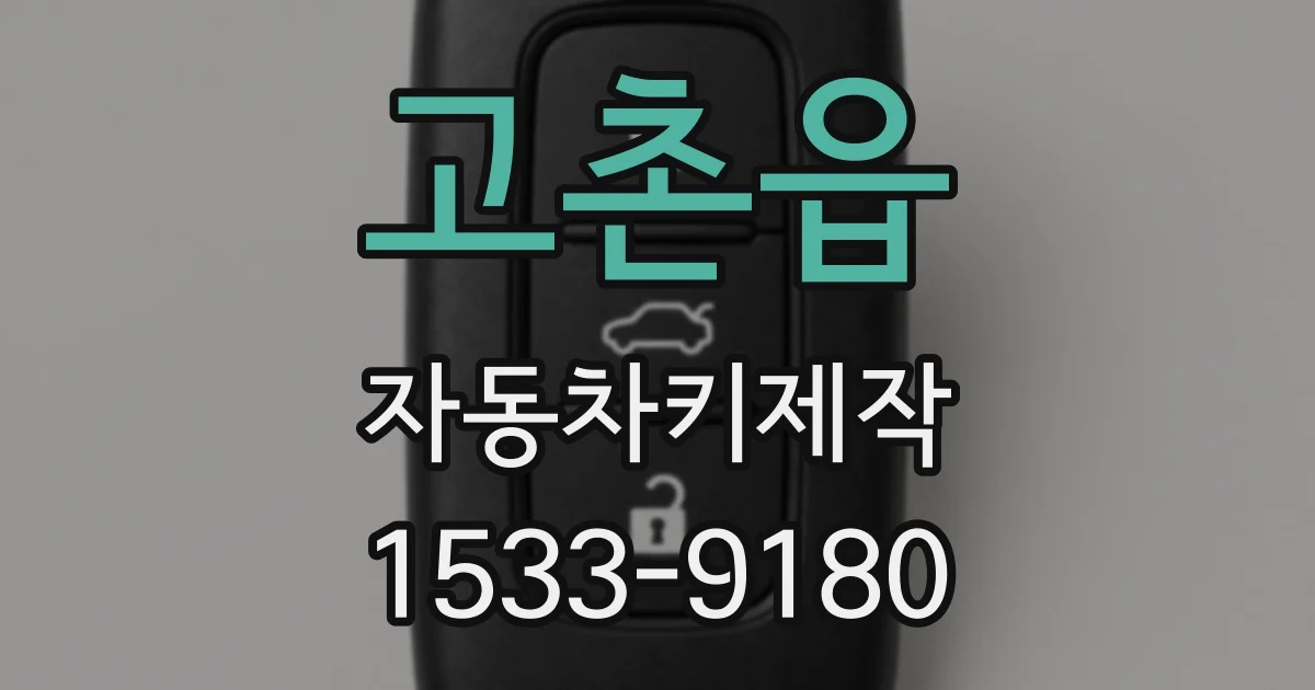 고촌읍 자동차키제작
