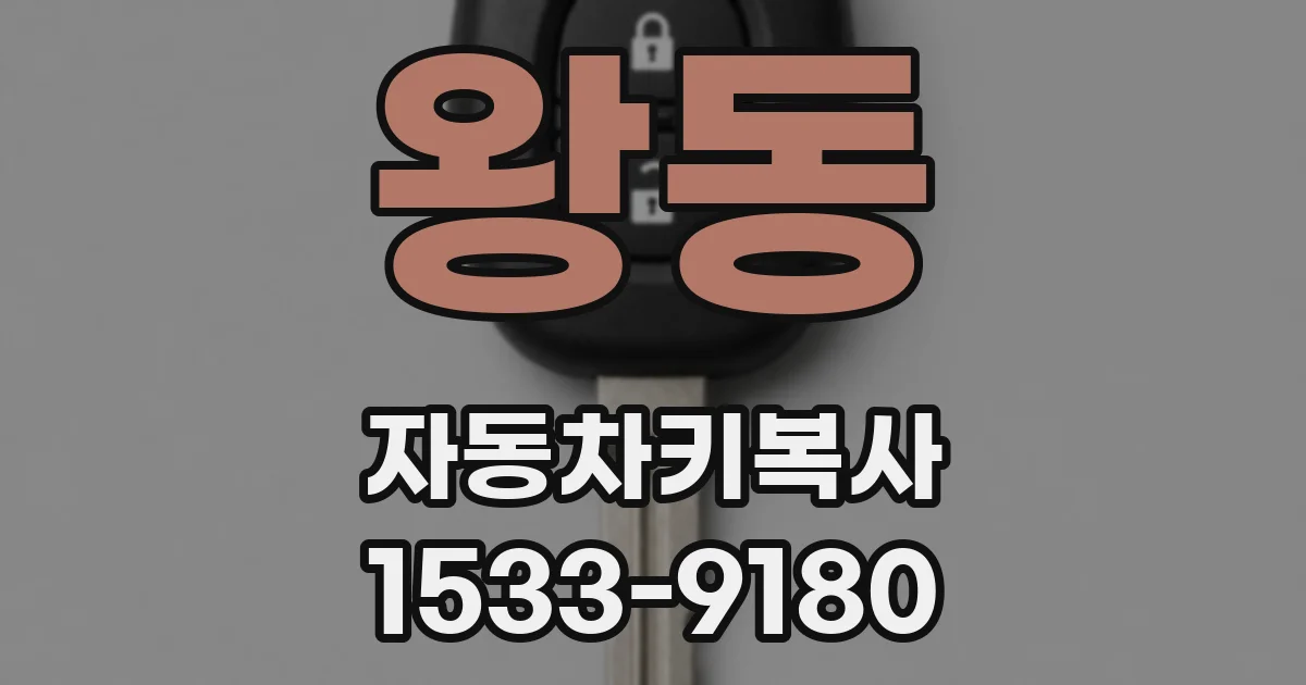 왕동 자동차키복사