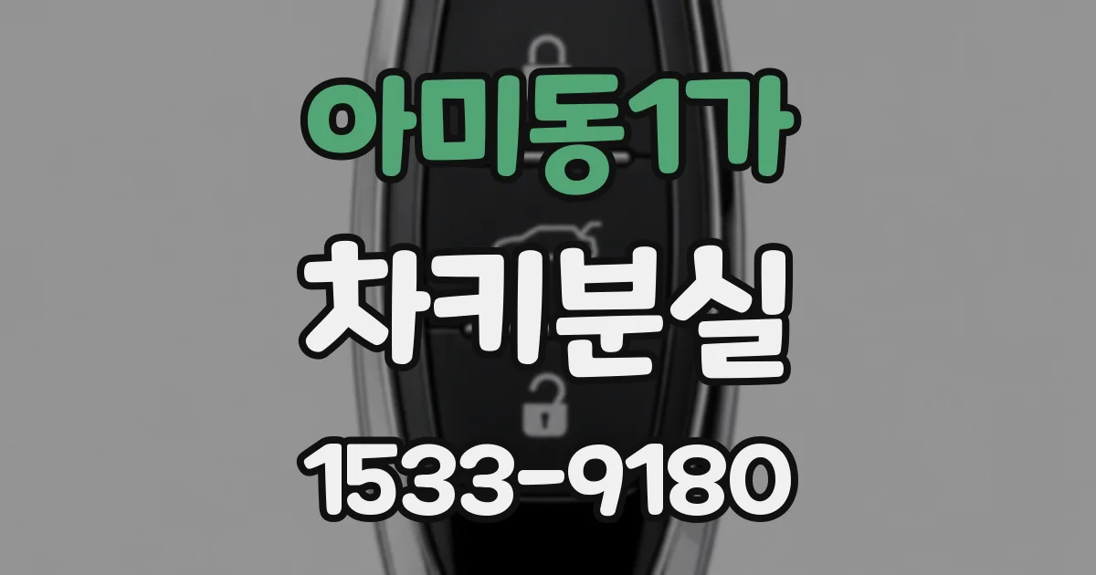아미동1가 차키분실