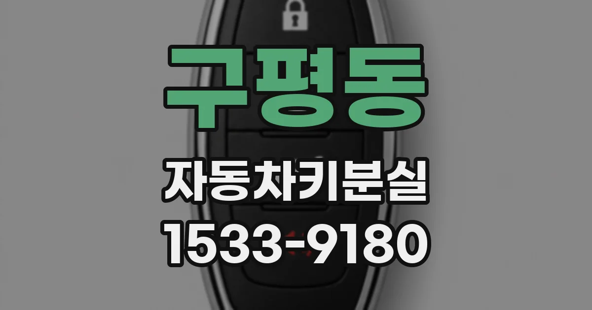 구평동 자동차키분실